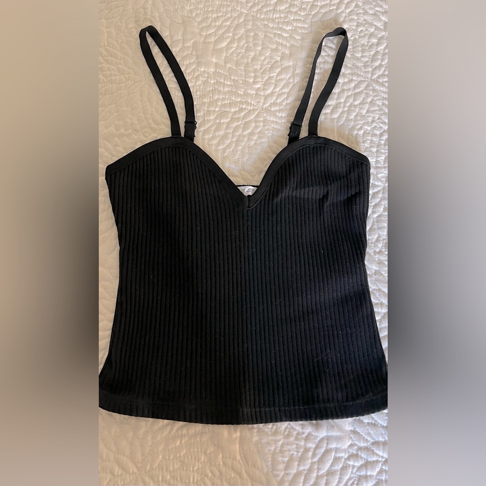 Black tank top